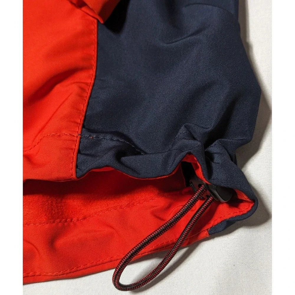 VTG POLO RALPH LAUREN Men Large Orange Full Zip Long Sleeve Windbreaker‎ Jacket